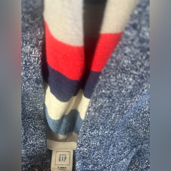 Baby Gap Size 3 Years Boys Long Sleeve Blue Hoodie - Picture 6 of 8